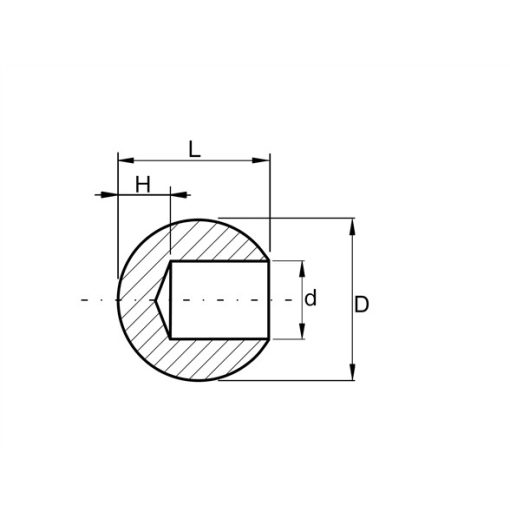 végzáró kupak gömbölyű 12mm-es csőhöz
