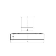 oszlop talp takaró rozetta 42,4mm-es csőhöz