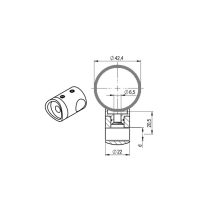 Keresztrúd tartó D=42,4/12mm
